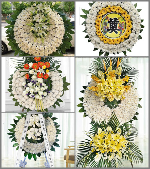 浙江省温州平阳县萧江镇四大屋村花圈速递